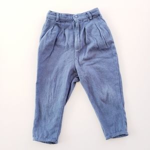 Wolf & Rita Blue Napped Harem Pants Size 2